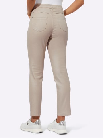 creation L Jeans in metallicfarben