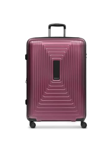 Redolz Essentials 14 4-Rollen Trolley 77 cm mit Dehnfalte in aubergine metallic