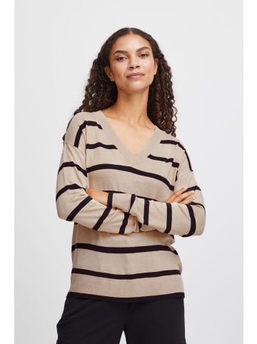 b.young Strickpullover BYMMPIMBA1 VNECK - 20811929 Pullover mit V-Ausschnitt in Beige