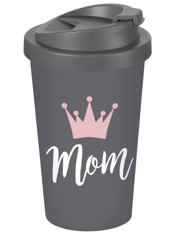 Geda Labels Coffee to go Becher Mom in Grau - 400 ml