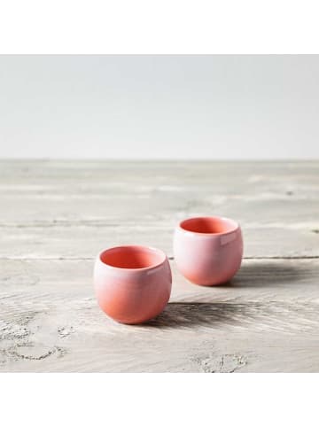 like. by Villeroy & Boch 2er Set Eierbecher Perlemor Home Coral 50 ml rosa-rot in rosa-rot