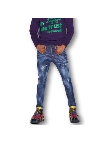 Dsquared2 Dsquared2 Medium Autumn Leaves Wash Super Twinky Jeans Blau Herren