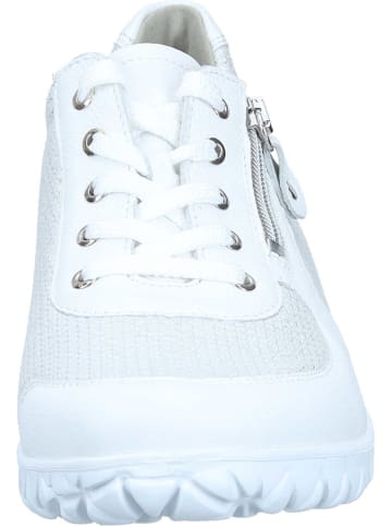 WALDLÄUFER Schnürschuhe in weiss/silber