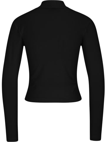 Fila Longsleeve "Linnuse Cropped Turtle Neck" in Schwarz
