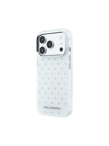 COFI 1453 Karl Lagerfeld IML Strass Allover iPhone 18 Pro / 17 Pro Weiß in Weiß