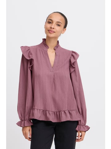 b. young Kurzarm-Bluse BYJULIANA Regular fit in Dusky Orchid
