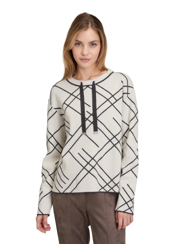 Betty Barclay Strickpullover mit Jacquard in Patch Beige/Grey