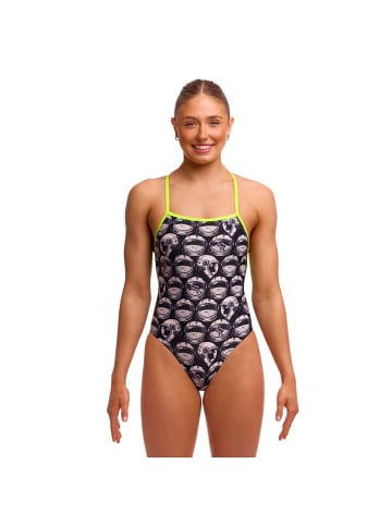 Funkita Rainbowie Schwimmanzug blickdicht und hoher Beinausschnitt in schwarz