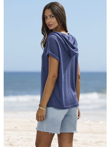 LASCANA Kapuzenshirt in blau