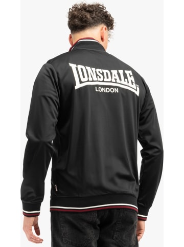 Lonsdale Trainingsjacke "Irthing Herren Trainingsjacke normale Passform" in Schwarz