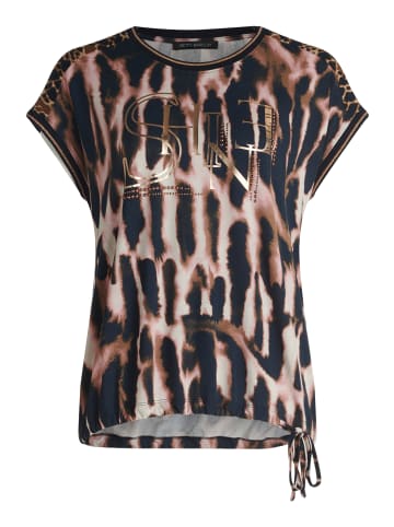 Betty Barclay Printshirt mit Tunnelzug in Dark Blue/Rosé