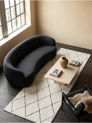 KADIMA DESIGN Läufer Berber weich wohnlich Wohnzimmer Schlafzimmer Wohnraum in Schwarz