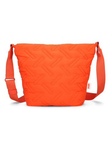 Zwei Cleo Shopper Tasche 35 cm in papaya