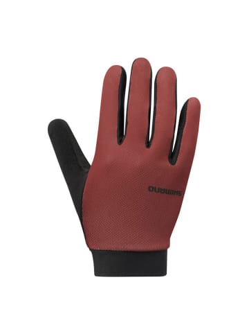 SHIMANO Fahrrad-Handschuhe EXPLORER FF in Rot