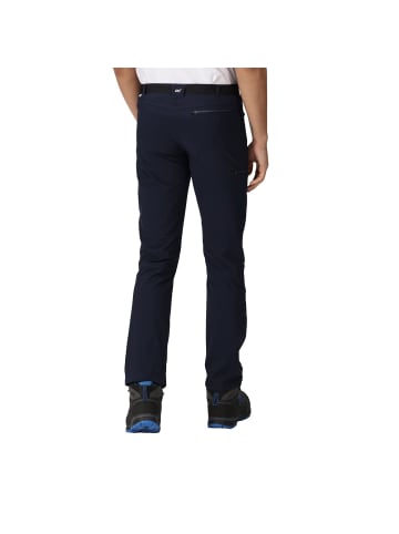 Regatta Xert Stretch III Herren Wanderhose mit Gürtel in Kurzgröße in Blau