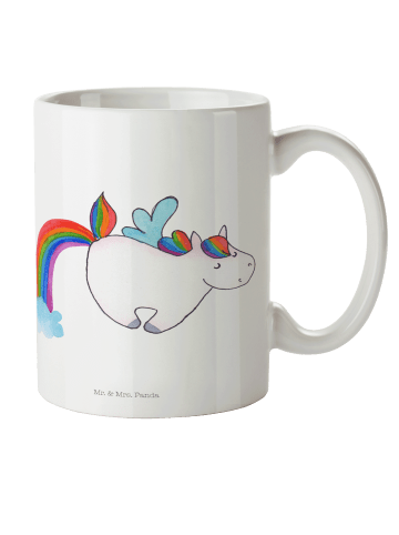 Mr. & Mrs. Panda Kindertasse Einhorn Fliegendes Pferd ohne Spruch in Weiß