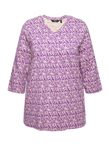 Ulla Popken Longsleeve in dunkles violett