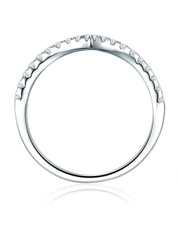 Trilani Ring Sterling Silber Zirkonia in silber