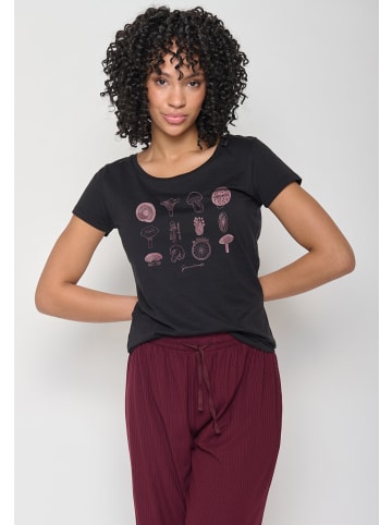 GreenBomb T-Shirt Bike Mushrooms in Schwarz