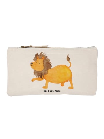 Mr. & Mrs. Panda Kosmetiktasche Sternzeichen Löwe ohne Spruch in Weiß