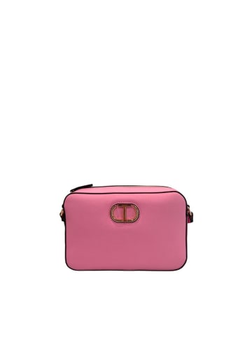 Twinset Pink PU Damen Umhänge- Tasche