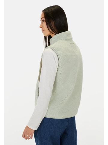 Camel Active Teddy Weste mit Stehkragen in Eukalyptus