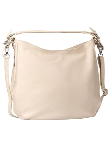 Toscanto Leder Schultertasche Toscanto Tasche beige ca. 38cm