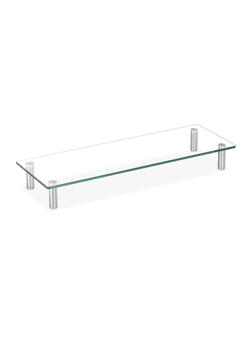 relaxdays Bildschirmständer in Transparent - (B)70 x (T)24 cm