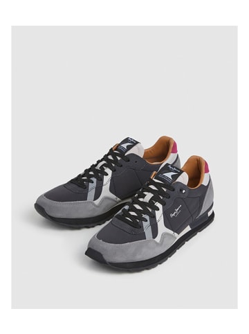 Pepe Jeans Sneakers Brit in 975-Gris/azul oscuro
