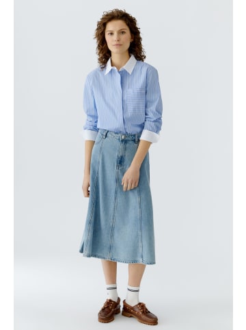 Oui Bluse in lt blue white