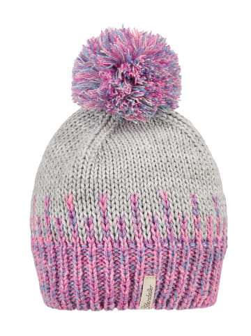 Sterntaler Bommelmütze bunt in silber mel.