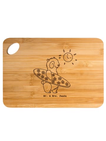 Mr. & Mrs. Panda Holzbrett Panda Surfen ohne Spruch in Braun