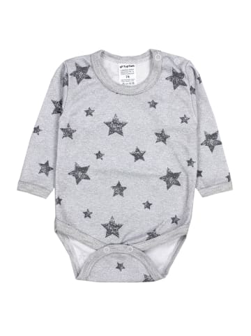 TupTam Jungen Baby Body Langarm 5er Pack in grau/weiß