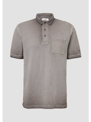 s.Oliver Polo-Shirt in 9467_grau meliert