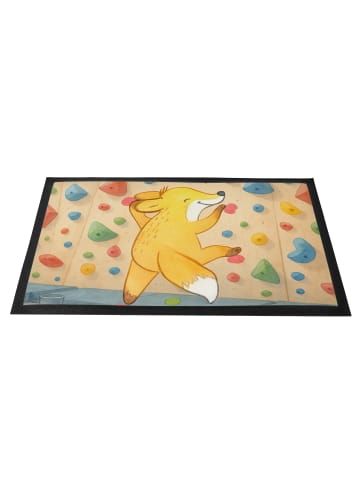 Mr. & Mrs. Panda Fußabtreter Fuchs Bouldern Design ohne Spruch in Weiß