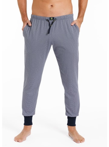 Haasis Bodywear Pyjamahose in navy/weiß