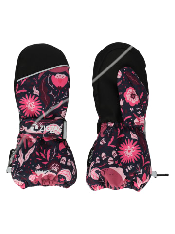 Zigzag Fäustlinge True Printed in 4368 Red Violet