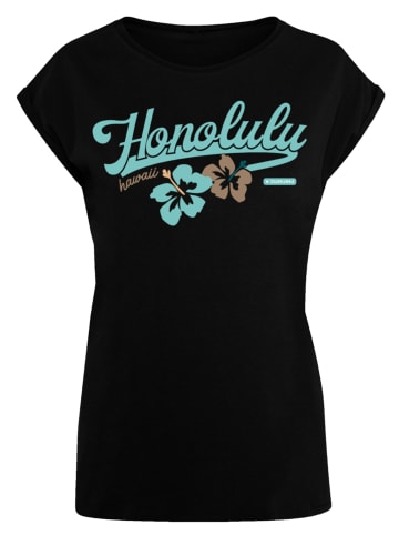 F4NT4STIC Extended Shoulder T-Shirt PLUS SIZE Honolulu in schwarz
