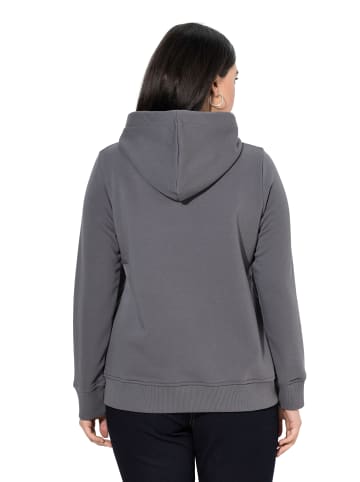 Ulla Popken Sweatshirt in graphitgrau