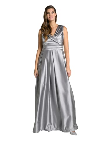 Ulla Popken Abendkleid in metallgrau