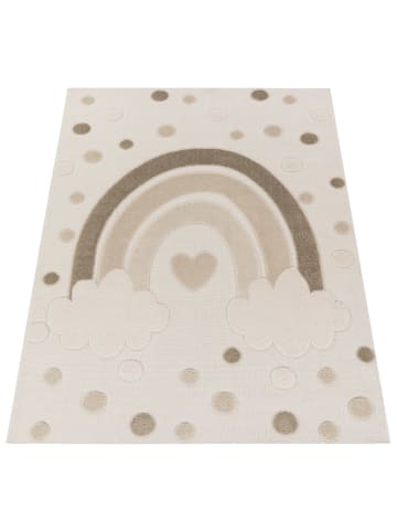 KADIMA DESIGN Kinderteppich Regenbogen Kinderzimmer in Sand