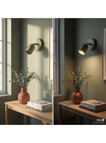 home24 Akku-Wandleuchte DINA in Grün