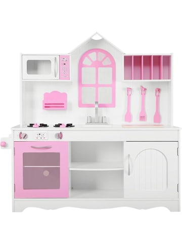 COSTWAY Kinderküche in Rosa