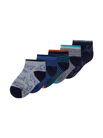 Minoti 5er-Set: Kurzsocken 13sock 14 in blau