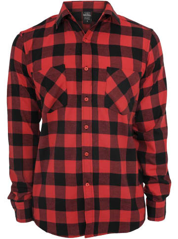 Urban Classics Flanell-Hemden in blk/red