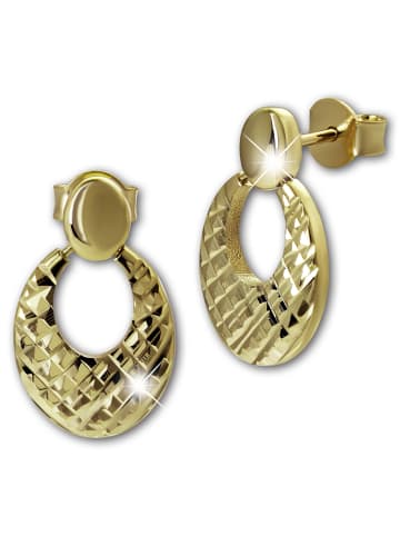GoldDream Ohrringe Gold 333 Gelbgold - 8 Karat Oval Ohrstecker