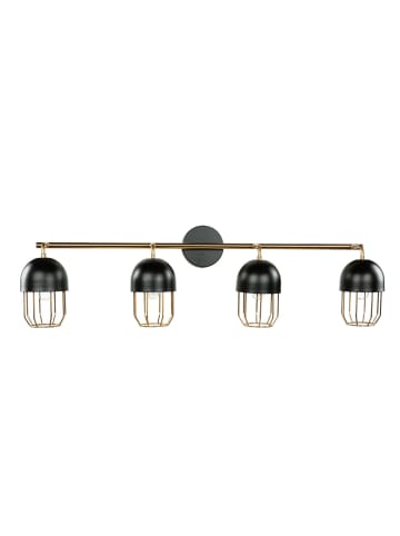 Licht-Erlebnisse Wandlampe (B)85 x (H)21 cm in Schwarz Gold