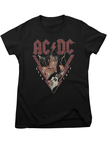 AC/DC Shirt "AC/DC Live 1974 Girly Tee" in Schwarz