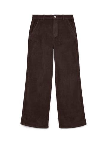 Vero Moda Margot HR Wide Corduroy Pants in Chocolate Torte