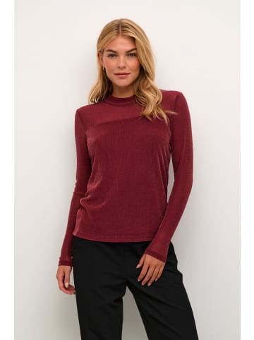 Kaffe Langarm-Bluse KAolga Regular fit in Deep Wine